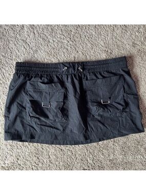 NWT Black Mini Cargo Skirt